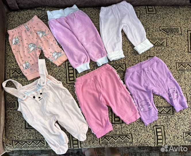 Вещи пакетом на девочку с рождения до 74