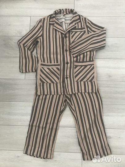 Винтажная советская полосатая мужская пижама