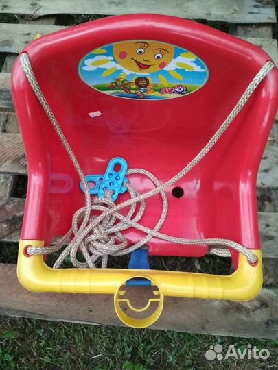 Качели детские подвесные со спинкой