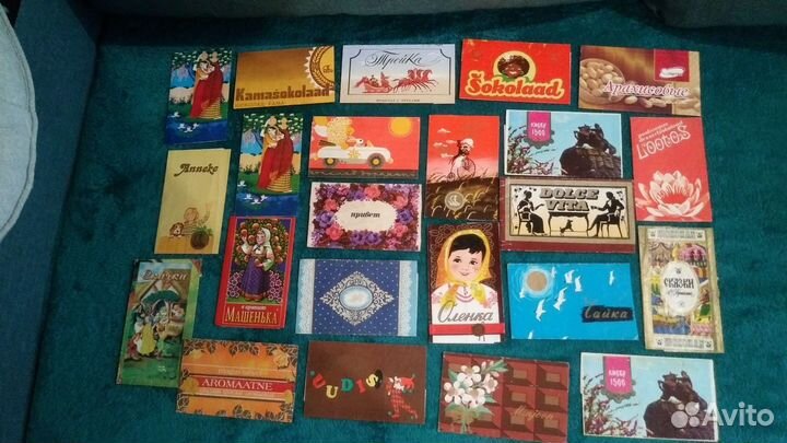 Обертки от шоколадок советские