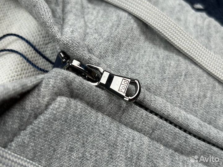 Зип Худи Polo Ralph Lauren Chief Keef серый