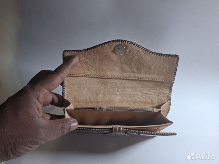 Кошелек женский натуральная кожа кобра