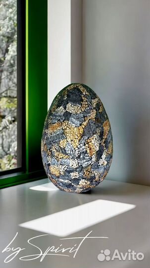 Светильник Яйцо Черное Золото