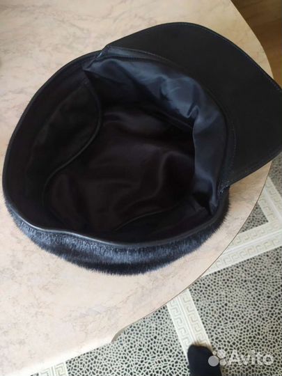 Меховая мужская кепка-немка из нерпы