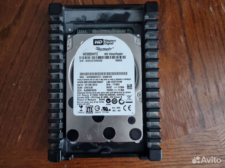 Жёсткий диск WD VelociRaptor 500Gb