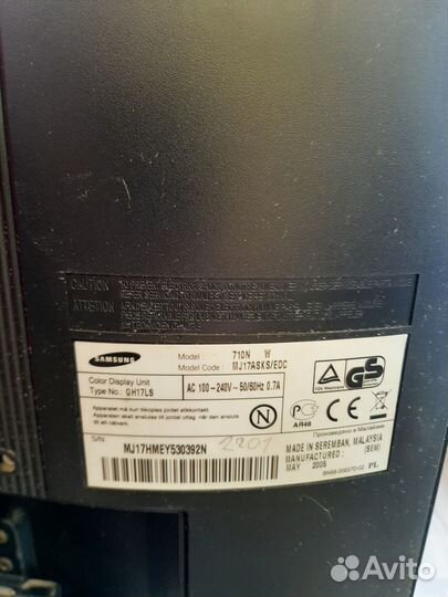Монитор Samsung syncmaster 710n