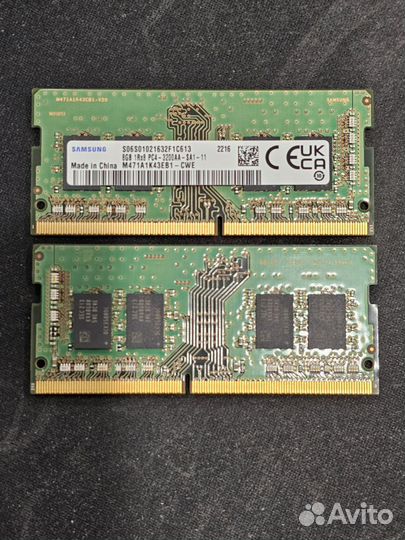 Оперативная память sodimm ddr4 8gb / 2 плашки