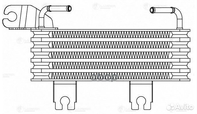 Кулер масл.hyundai santa FE (00) LOC0849 luzar