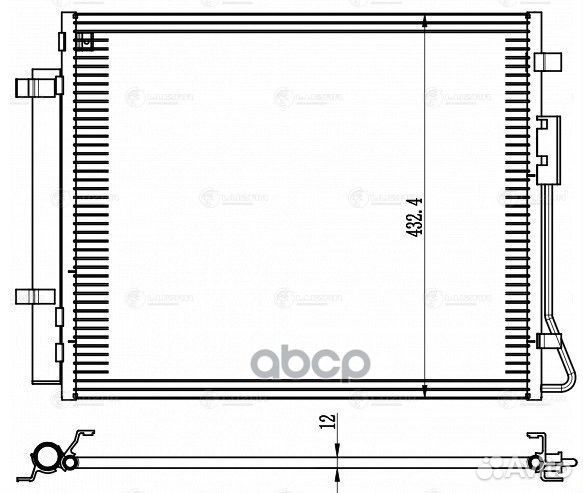 Радиатор кондиционера lrac 0843 luzar