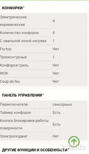 Варочная панель электрическая