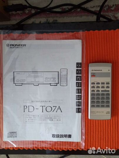 Cd проигрыватель pioneer pd-t07a Pioneer m05