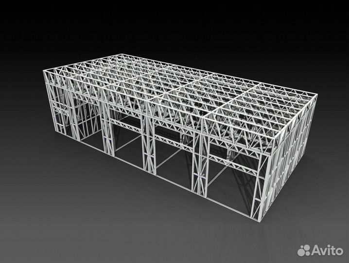 Лстк каркас сто на 4 поста (от завода-изготовителя