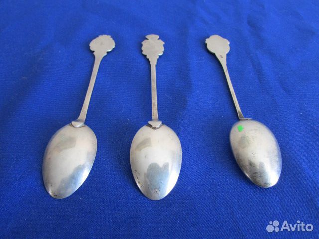 Ложечки, серебро 800 пробы. Европа