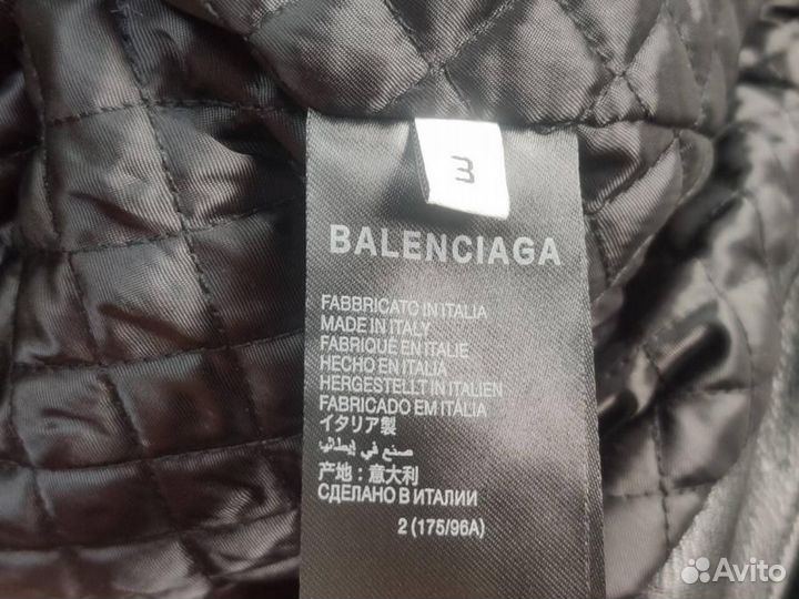 Balenciaga кожаная куртка