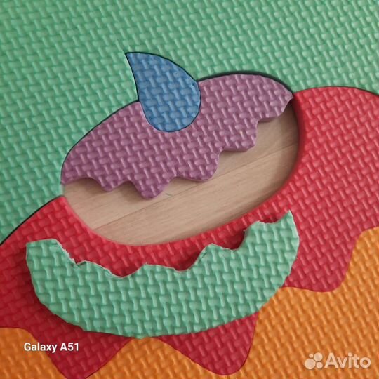 Мягкий коврик пазл детские игрушки