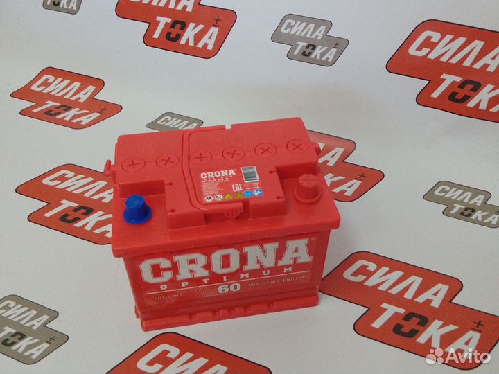 Аккумулятор автомобильный crona 60Ah