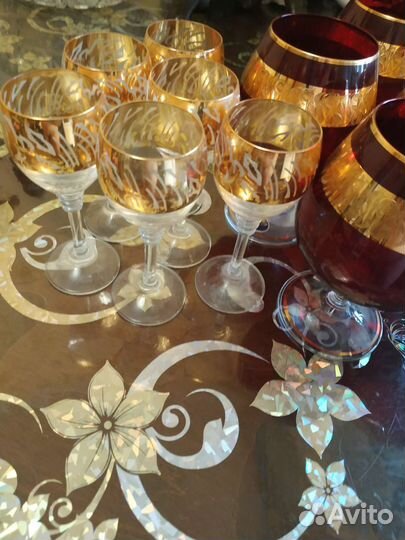 Фужеры бокалы богемия СССР