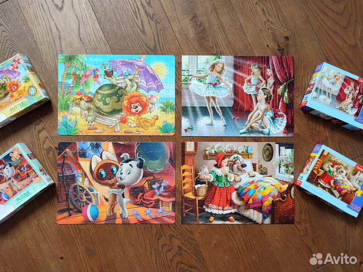 Пазлы Castorland Puzzle 120 и Step Puzzle 104