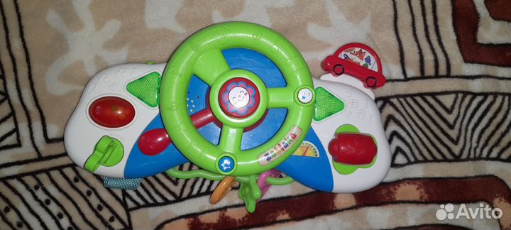 Игровой руль на коляску музыкальный