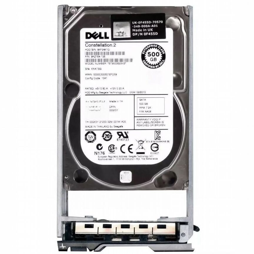 [00X3Y] Жесткий Диск Dell 500gb 7200 Sata2 2,5" Hdd 00x3y