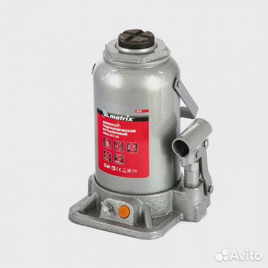 Домкрат гидравлический бутылочный, 20 т, h подъема