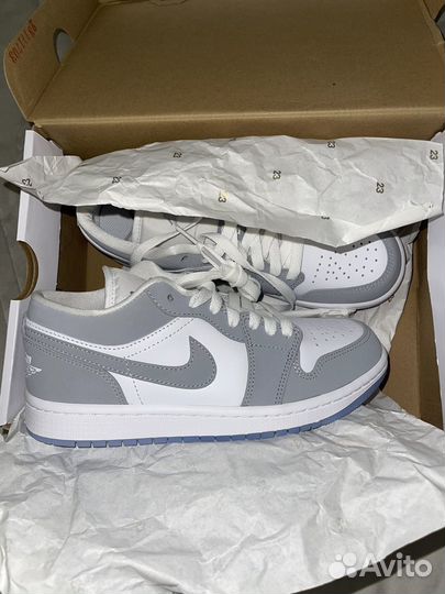 Nike air jordan 1 low wolf grey оригинал