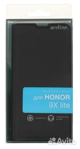 Чехол-книжка Aceline Kors для honor 9X Lite черный