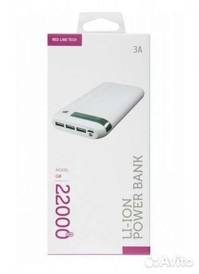 Аккумулятор power bank Red Line Q8 22000mAh