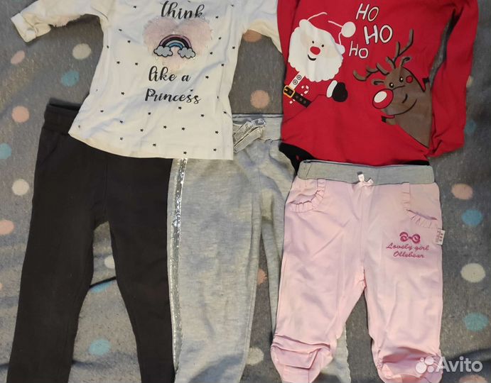 Вещи пакетом для девочки 80-92