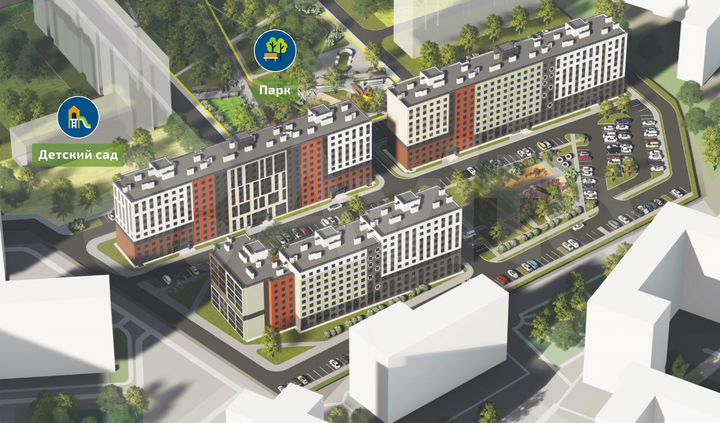 2-к. квартира, 57,9 м², 9/10 эт.