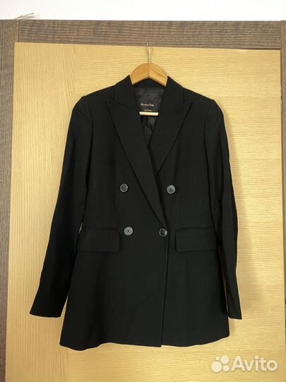 Пиджак черный Massimo Dutti