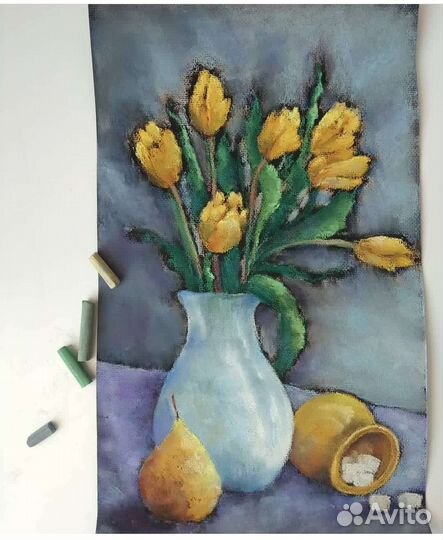 Картины сухой пастелью