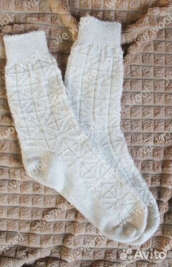 Носки теплые вязаные из шерсти
