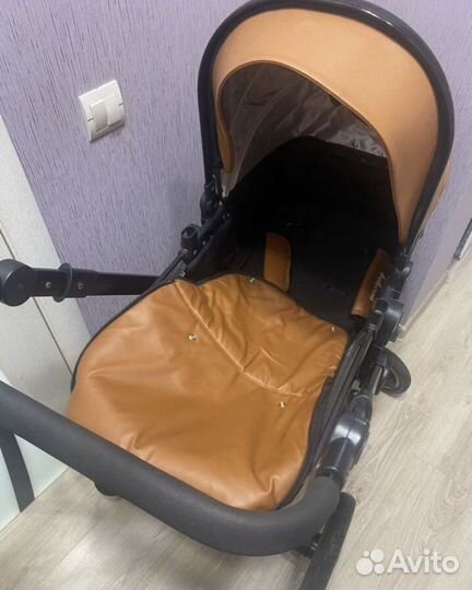 Коляска 2 в 1 эко кожа