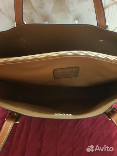 Сумка натуральная кожа коричневая