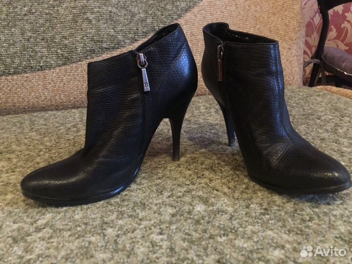 Ботильоны кожанные