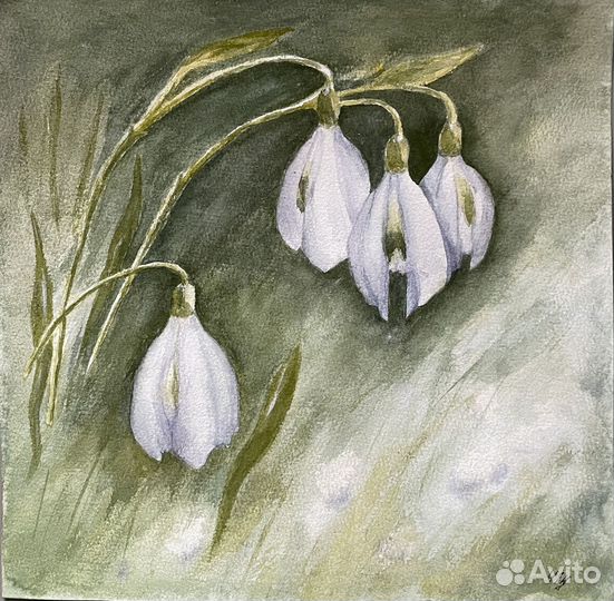 Картина акварель