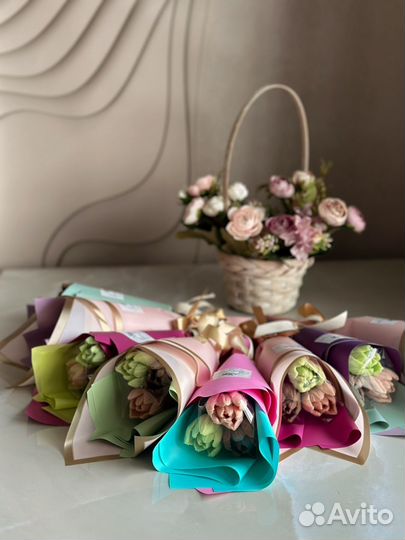 Тюльпаны из шоколада на 8 марта