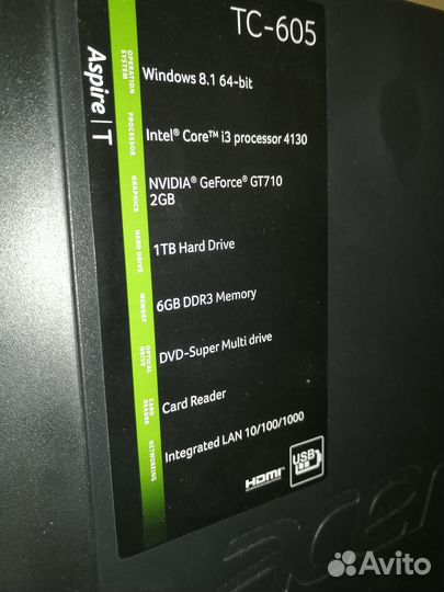 Домашний пк Acer Aspire TC-605