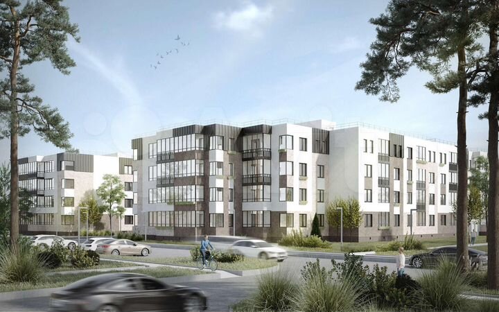 2-к. квартира, 59,8 м², 1/4 эт.