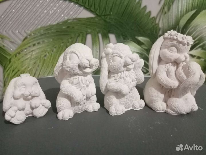 Игрушки из гипса собственного производства