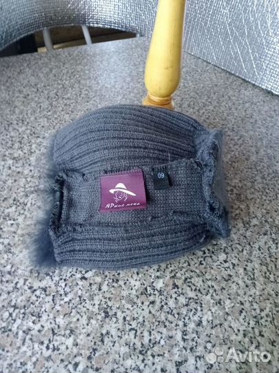 Шапка вязаная зимняя женская