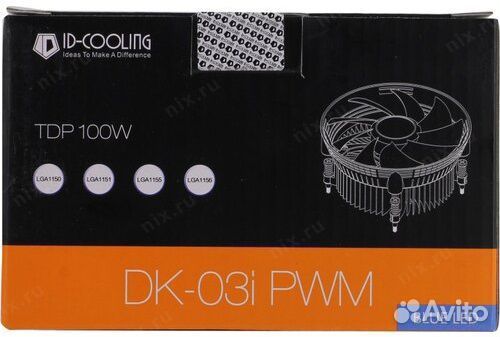 Кулер для процессора ID-Cooling DK-03i-PWM-blue S