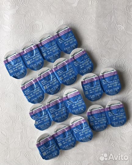 Линзы однодневные Bausch&Lomb -7.0 и -8.5