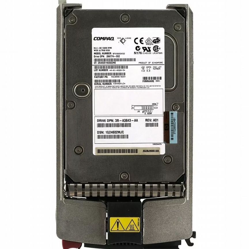 [BF03665A32] Жесткий Диск Hp 36,4gb U160scsi 3.5" Bf03665a32