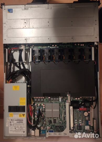 Сервер 1U -2 процессора Xeon, DDR3 16Гб, HDD-250Гб