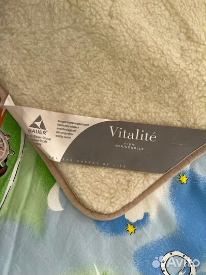 Одеяло из овечьей шерсти детское