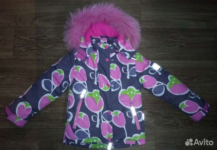 Зимний костюм для девочки на рост 98