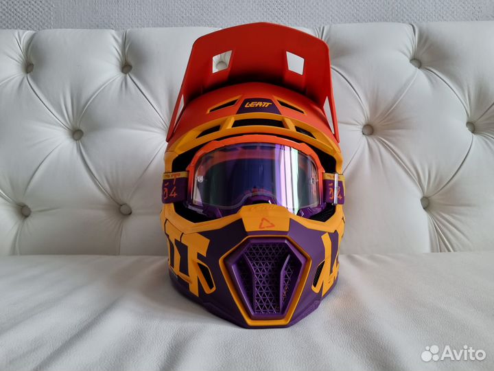 New Helmet Kit Шлем Leatt Moto 7.5 V23 Orange