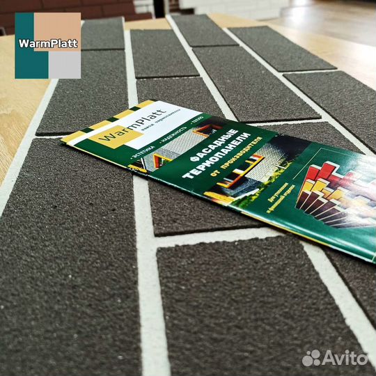 Гибкий кирпич WarmPlatt без затирки швов